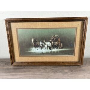 Frank McCarthy -" Night Crossing" - S/N Lithograph -In Frame- Signed - MINT